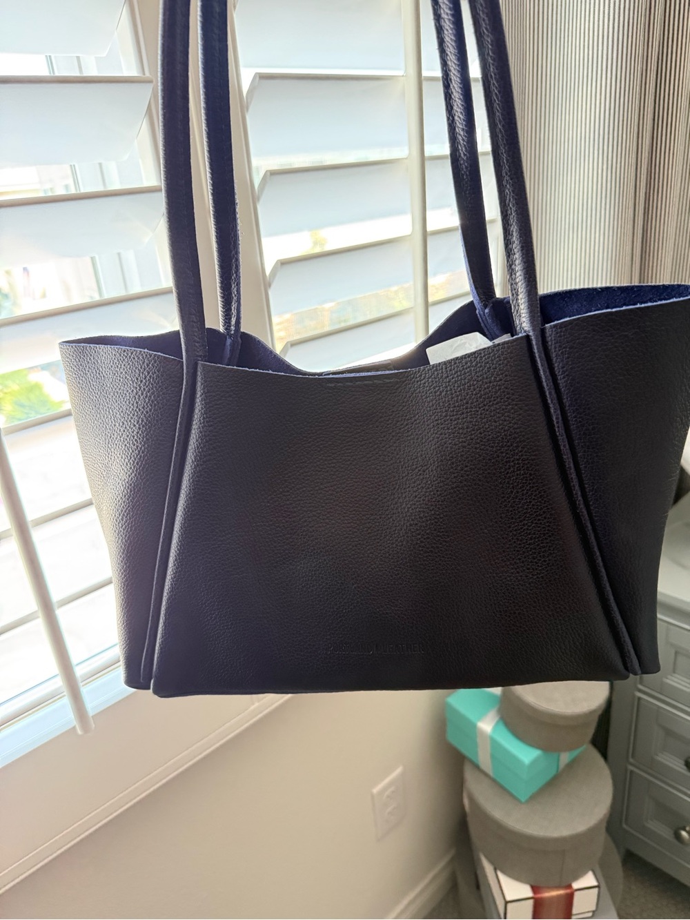 Portland Leather Goods Medium Verona in Cobalt. Premium
